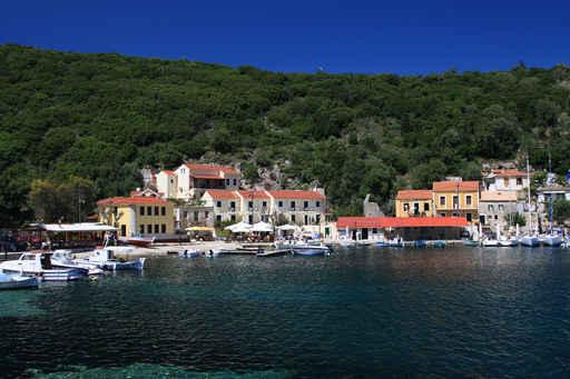 Fiskardo Harbour Greek Island Wall Decal