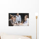 Smiling Female Boss Talking Wall Decal
