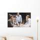 Smiling Female Boss Talking Wall Decal