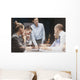 Smiling Female Boss Talking Wall Decal