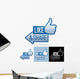 Like and Share Thumbs Up Wall Decal