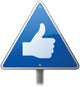 Thumbs Up Sign Wall Decal