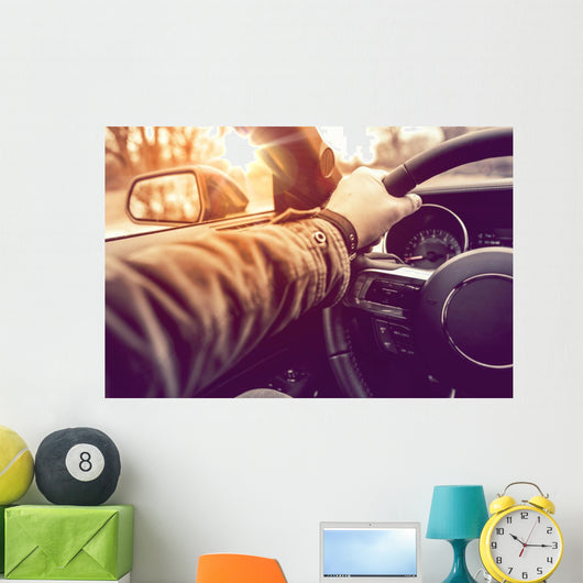 Hand Wheel Car Driving Wall Decal