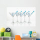 Five Glasses Champagne Wall Decal