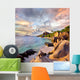 Anse Source D'argent Beach in the Evening Wall Decal