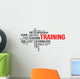 Word Cloud Training Wall Decal