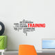 Word Cloud Training Wall Decal
