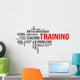 Word Cloud Training Wall Decal
