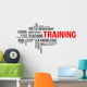 Word Cloud Training Wall Decal