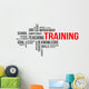Word Cloud Training Wall Decal