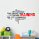 Word Cloud Training Wall Decal
