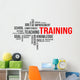 Word Cloud Training Wall Decal