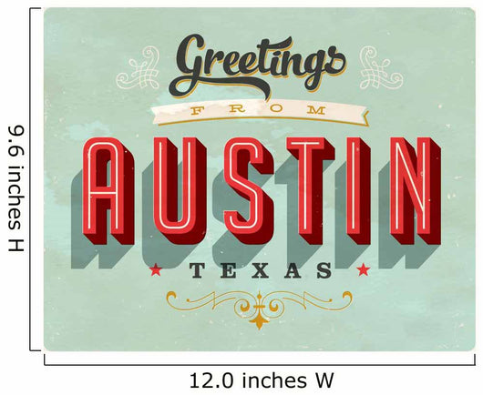 Vintage Greetings from Austin Wall Decal