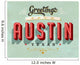 Vintage Greetings from Austin Wall Decal