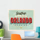 Vintage Greetings from Orlando Wall Decal