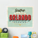 Vintage Greetings from Orlando Wall Decal
