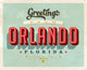 Vintage Greetings from Orlando Wall Decal