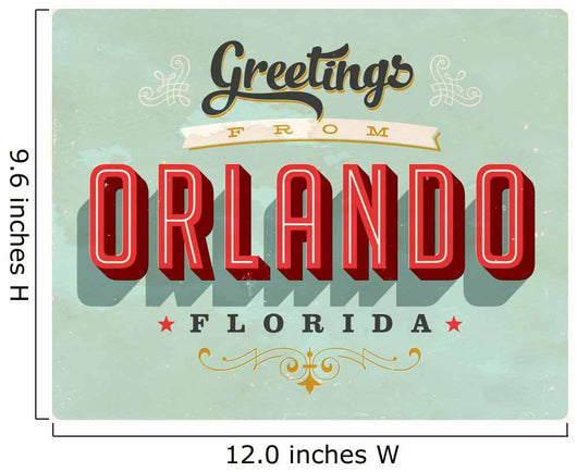 Vintage Greetings from Orlando Wall Decal