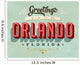 Vintage Greetings from Orlando Wall Decal
