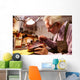 Man Restoring Violin Workshop Wall Decal