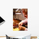 Man Restoring Violin Workshop Close-up Wall Decal