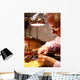 Man Restoring Violin Workshop Close-up Wall Decal