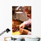 Man Restoring Violin Workshop Close-up Wall Decal