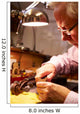 Man Restoring Violin Workshop Close-up Wall Decal