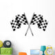 Chequered Checkered Flag Motor Wall Decal