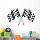 Chequered Checkered Flag Motor Wall Decal