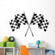 Chequered Checkered Flag Motor Wall Decal