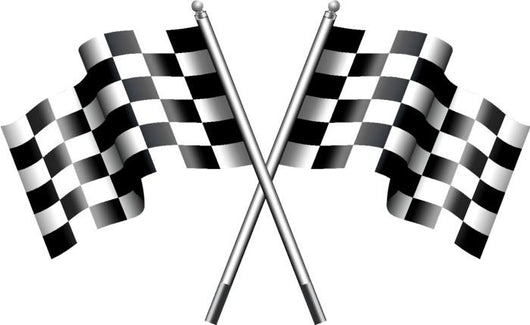Chequered Checkered Flag Motor Wall Decal