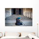 Mendicant Begging outside Church Wall Decal