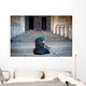 Mendicant Begging outside Church Wall Decal