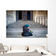 Mendicant Begging outside Church Wall Decal