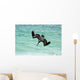 Single Pelican Fishing Wall Decal
