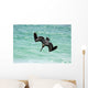 Single Pelican Fishing Wall Decal