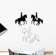 Dressage pirouette Wall Decal