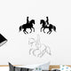 Dressage pirouette Wall Decal