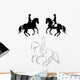 Dressage pirouette Wall Decal