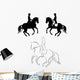 Dressage pirouette Wall Decal