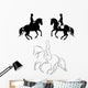 Dressage pirouette Wall Decal