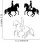Dressage pirouette Wall Decal