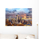 Seattle Skyline Sunset WA Wall Decal