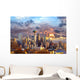 Seattle Skyline Sunset WA Wall Decal