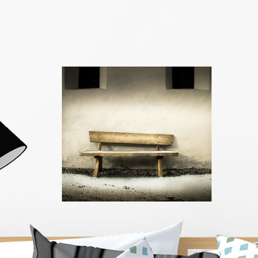 vecchia panchina di legno Wall Decal