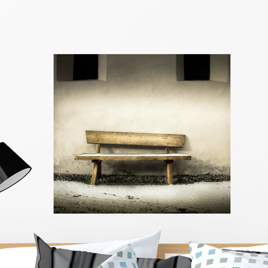 vecchia panchina di legno Wall Decal