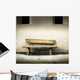 vecchia panchina di legno Wall Decal