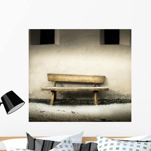 vecchia panchina di legno Wall Decal