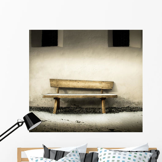 vecchia panchina di legno Wall Decal